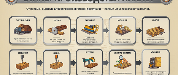 Сосна, гвоздь и стандарт: как рождается деревянный поддон